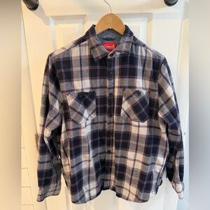 Coleman Men's Checkered Button-Up Shirt - Black, White, and Purple